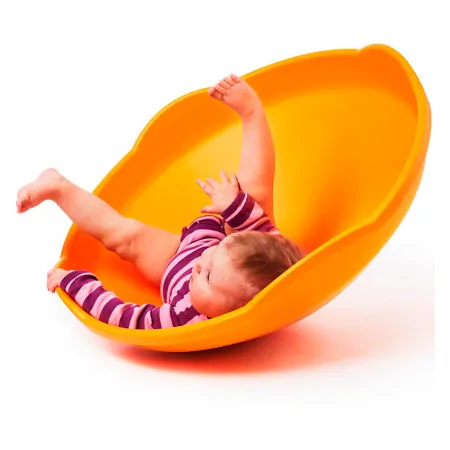 Gonge play top set, 2 pcs mini top, orange + cushion