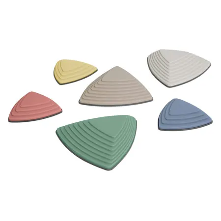 Hilltops, river stones and balance path Nordic, set 16 pcs.