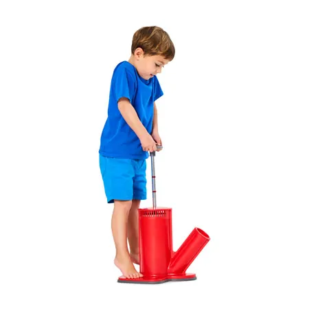 Gonge ball launcher with 5 balls for children