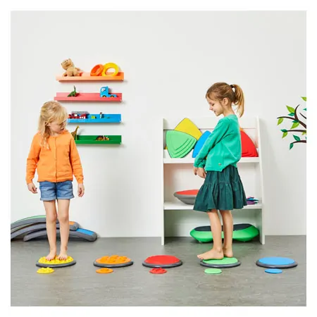 Tactile discs-set 1: 5x large  27 cm + 5x small  11 cm