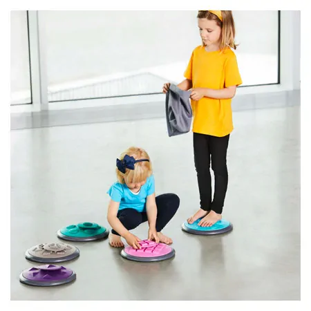 Tactile discs set 2: 5x large  27 cm + 5 x small  11 cm
