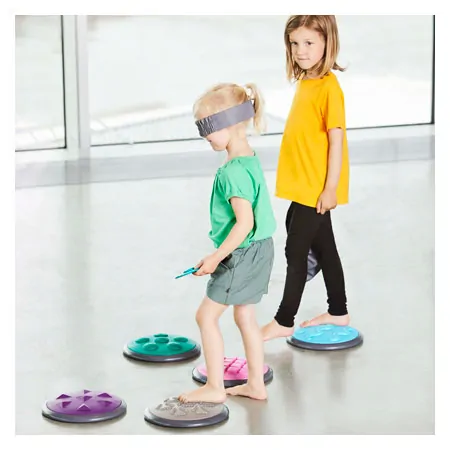 Tactile discs set 2: 5x large  27 cm + 5 x small  11 cm