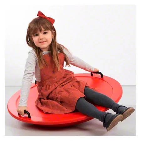 Balance board made of plastic,  76 cm, red
