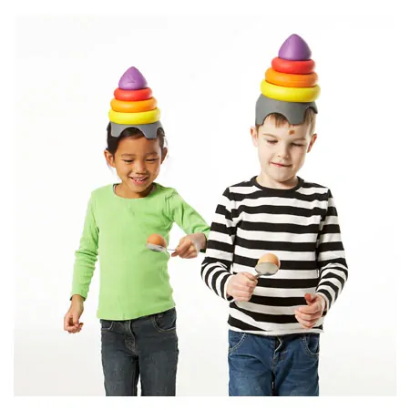 Balancing game Clowns hat  14,5 cm x 18 cm