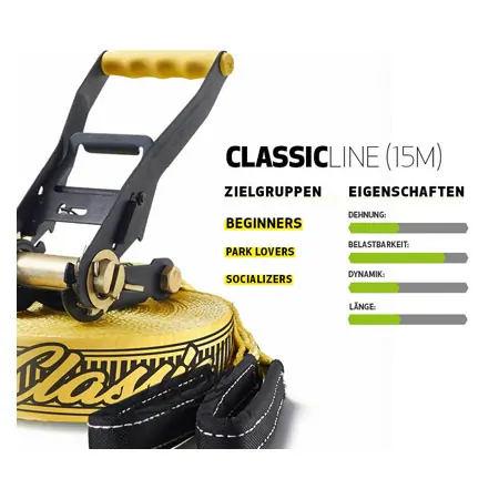 GIBBON Slackline Classic 15 m