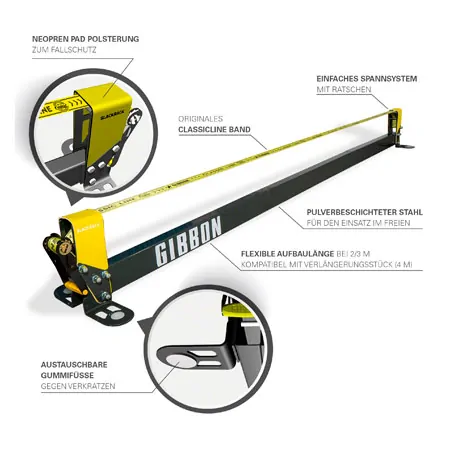 GIBBON Slackrack-Set Classic, 2-parts