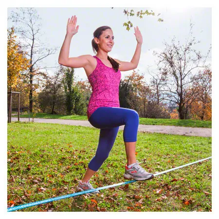 GIBBON Slackline Fitness Balance Spiel Balancierspiel Gleichgewichtstrainer 15 m