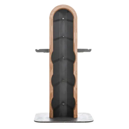 NOHrD WeightPlate Tower 2x dumbbells, 1x barbell 20x weight plates, ash
