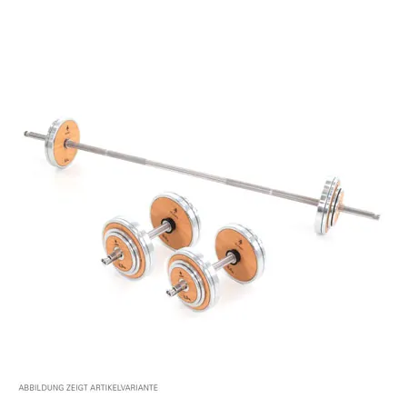 NOHrD WeightPlate Tower 2x dumbbells, 1x barbell 20x weight plates, Club-Sport