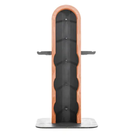 NOHrD WeightPlate Tower 2x dumbbells, 1x barbell 20x weight plates, cherry