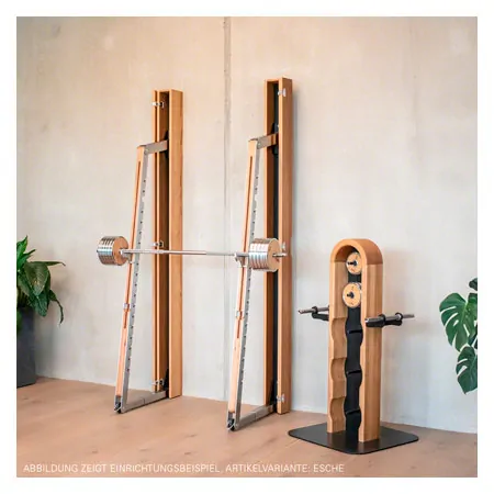 NOHRD SquatRack fold out dumbbell rack cherry