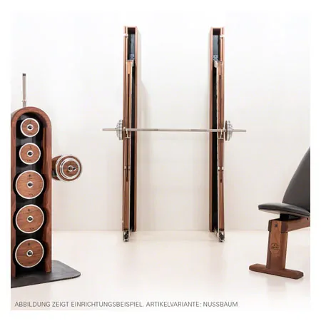 NOHRD SquatRack fold out dumbbell rack cherry