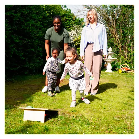 Pedalo Cornhole Set Kids, 12 pieces, 1xCornhole board, 10xthrowing bags, 1xbackpack
