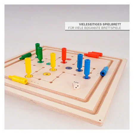 Pedalo large board- game collection, LxWxH 75x75x3 cm