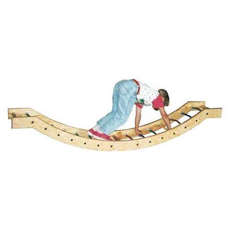 Climbing rope with wooden bars, LxWxH 210x35x36 cm