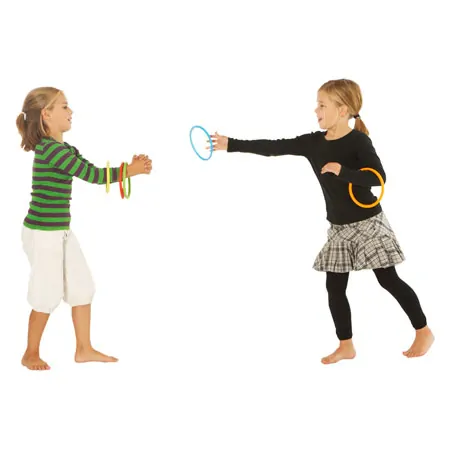 Gonge coordination set, 7 pcs mini top play tops, activity rings