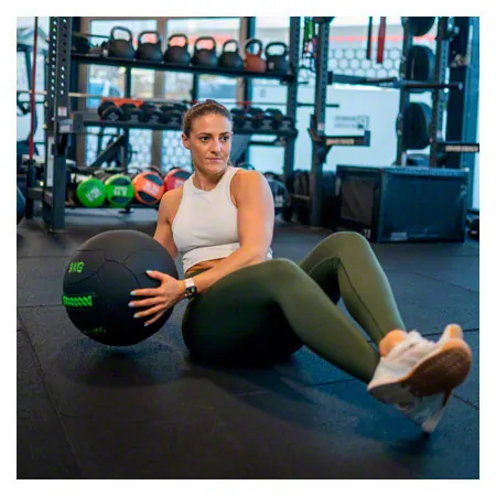 Sport-Tec Wall Ball Robusta, 35 cm, 9 kg, green
