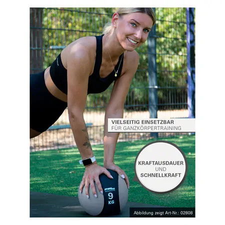 Sport-Tec medicine ball set 11 pcs., 1-10 kg incl. stand