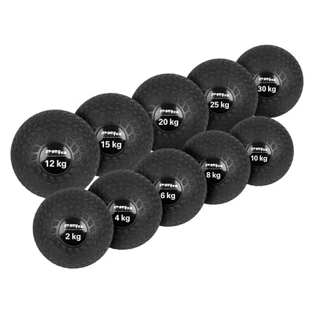 Sport-Tec slamball set 11 pcs, 2-30 kg incl. stand