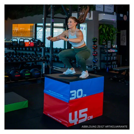 Sport-Tec Jumping Trainer Soft Plyo Box, 15 cm, stackable, green