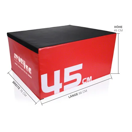 Sport-Tec Jumping Trainer Soft Plyo Box Set, 4 pcs, stackable, 15-60 cm