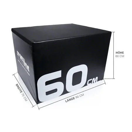 Sport-Tec Jumping Trainer Soft Plyo Box Set, 4 pcs, stackable, 15-60 cm
