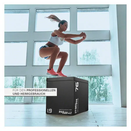 Sport-Tec Jumping Trainer 3-in-1 Soft Plyo Box, 76x61x51 cm