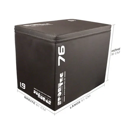 Sport-Tec Jumping Trainer 3-in-1 Soft Plyo Box, 76x61x51 cm