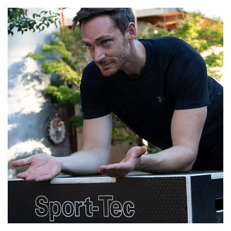 Sport-Tec jumping trainer 3-in-1 Plyo Box made of wood, 75x60x50 cm