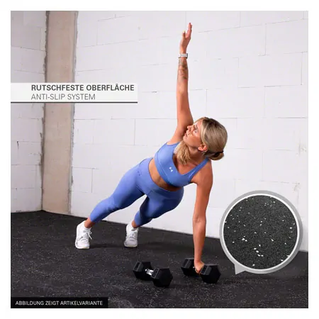 Sport-Tec floor protection mat 1 m, 4 mats  50x50 cm + 8 edge pieces