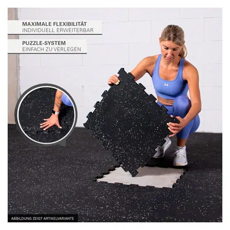 Sport-Tec floor protection mat 1 m, 4 mats  50x50 cm + 8 edge pieces