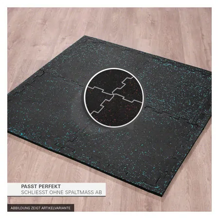 Sport-Tec floor protection mat 1 m, 4 mats  50x50 cm + 8 edge pieces