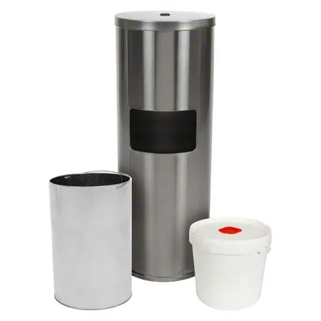 Sport-Tec disinfection wipes dispenser, stainless steel incl. 400 wipes