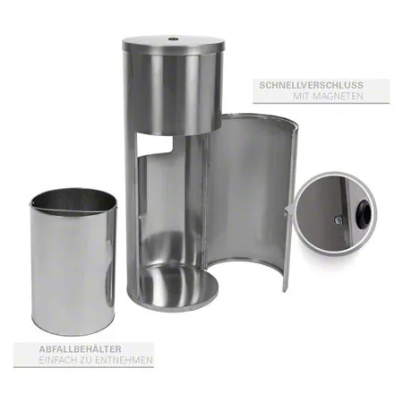 Sport-Tec disinfection wipes dispenser, stainless steel incl. 800 wipes