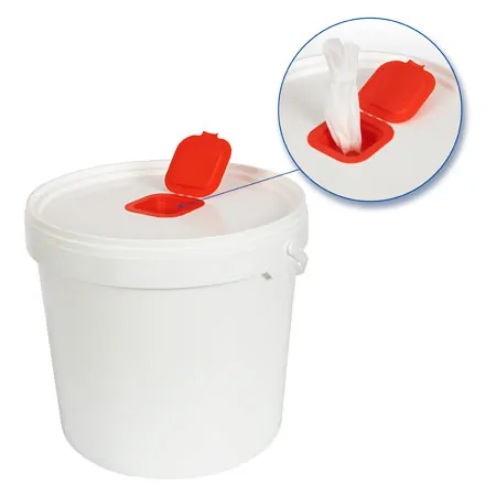 Plastic dispenser bucket incl. 400 disinfectant wipes