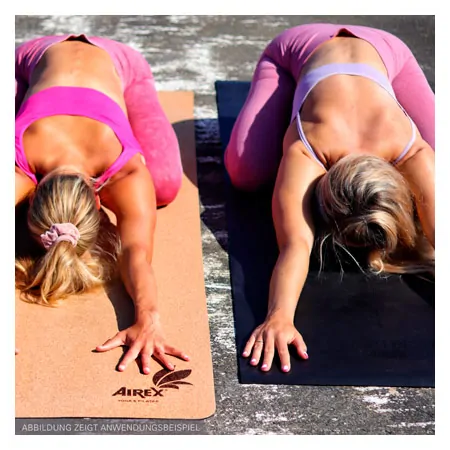 AIREX Pilates and Yoga mat ECO Cork, LxWxH 180x61x0,4 cm, cork