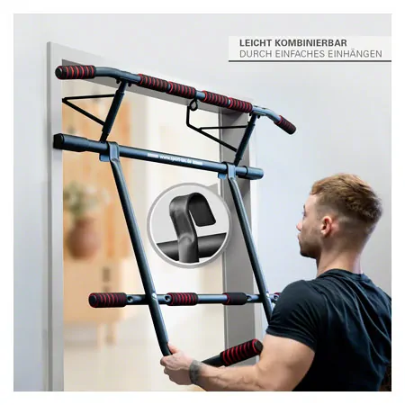 Sport-Tec door rack chin-up bar foldable incl. dip station