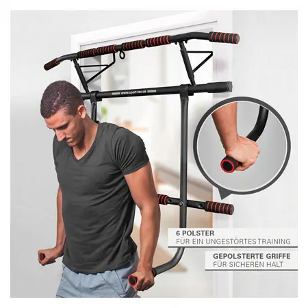 Sport-Tec door rack chin-up bar foldable incl. dip station