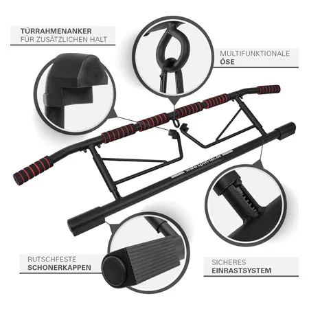 Sport-Tec door rack chin-up bar foldable incl. dip station