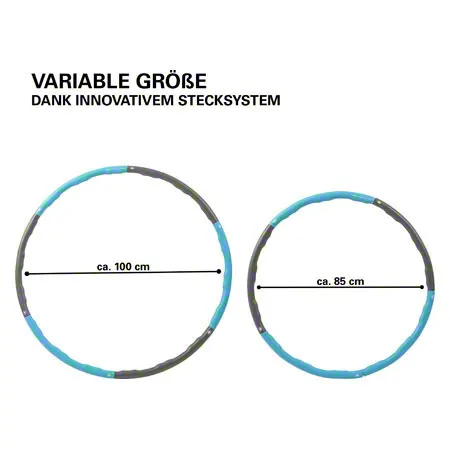 Sport-Tec Hula Hoop,  100 cm, 1,5 kg, incl. tape measure