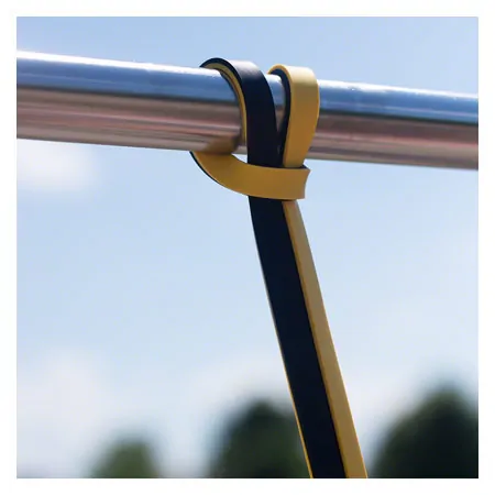 Sport-Tec Powerband made of latex, 104x1,3 cm, extra light, yellow