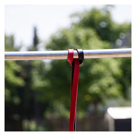 Sport-Tec Powerband made of latex, 104x2,2 cm, light, red