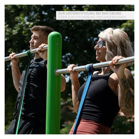 Sport-Tec Powerband made of latex, set of 5, 104 cm, 5 strengths