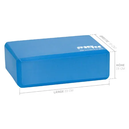Sport-Tec yoga block, 23x15.5x7.5 cm