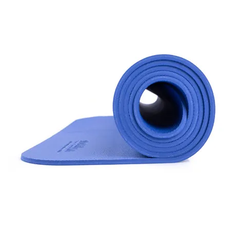 Pilates and yoga mat incl. eyelets, LxWxH 140x60x0.6 cm, blue