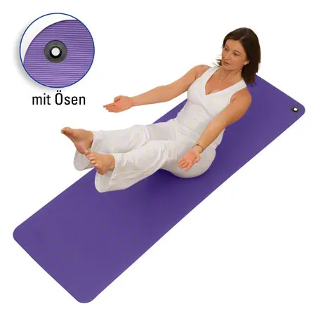 AIREX pilates and yoga mat 190 incl. eyelets, LxWxH 190x60x0.8 cm