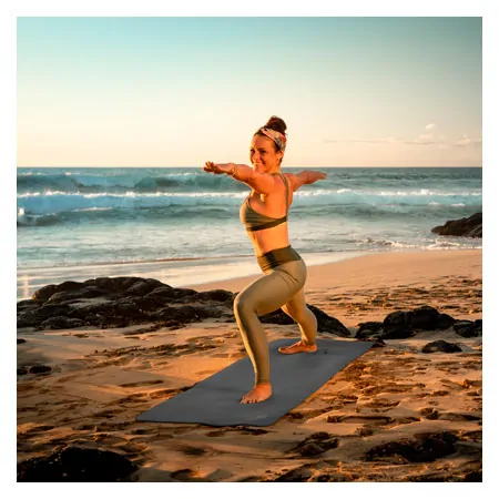 AIREX yoga mat CALYANA Pro, LxWxH 185x65x0.7 cm, stone gray