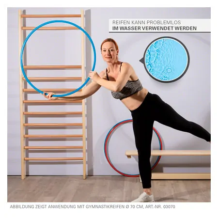 Gymnastic hoops made of plastic,  60 cm, 300 g
