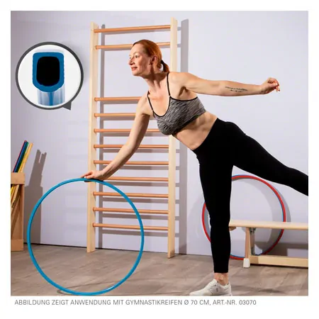 Gymnastic hoops made of plastic,  60 cm, 300 g
