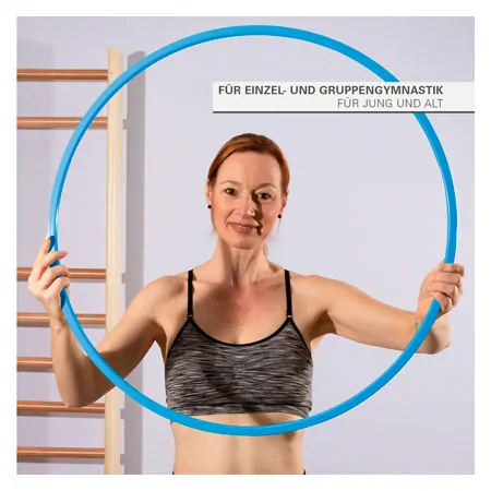 Gymnastic hoops made of plastic,  70 cm, 340 g